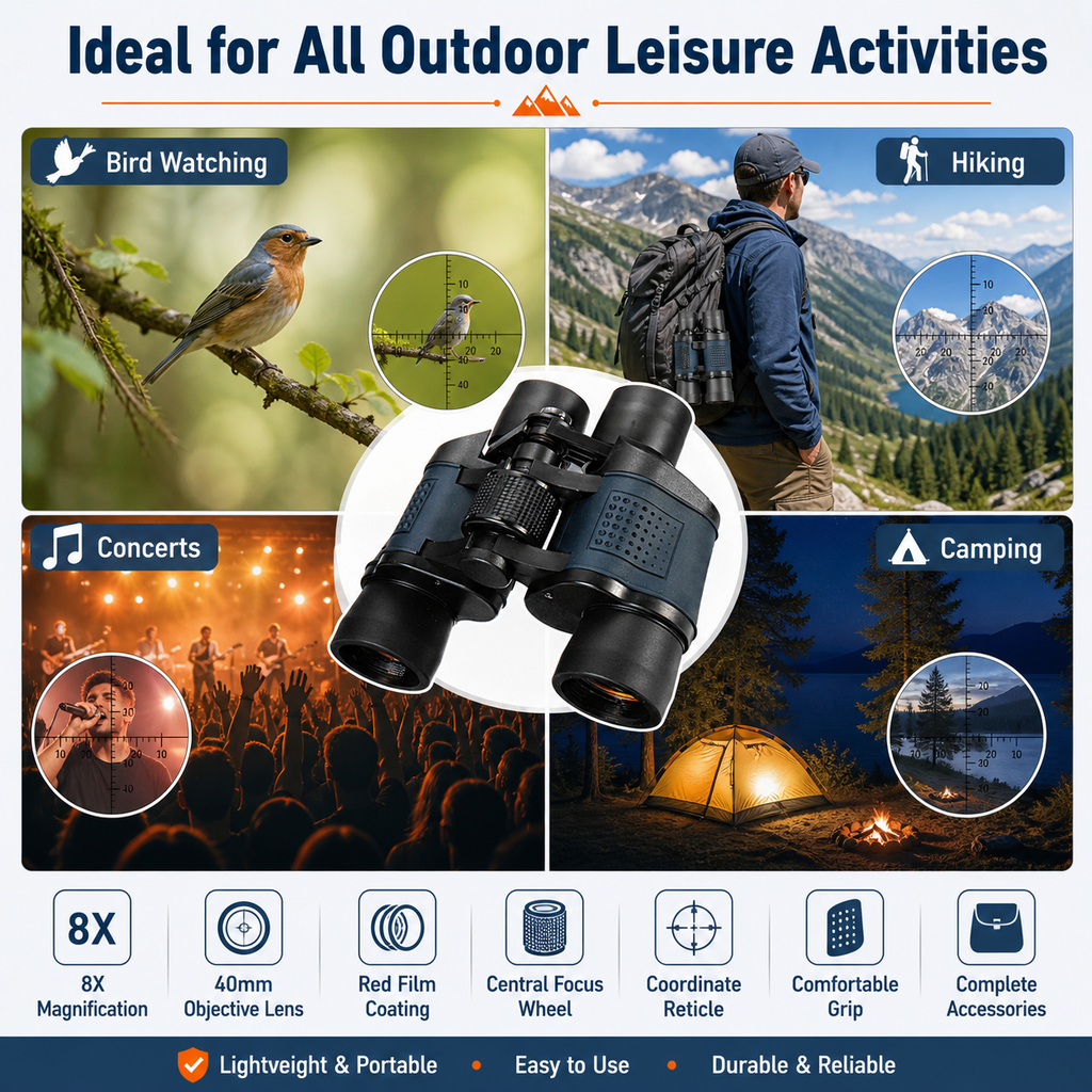 Coordinates 60X60 binoculars high definition high power night vision red film outdoor