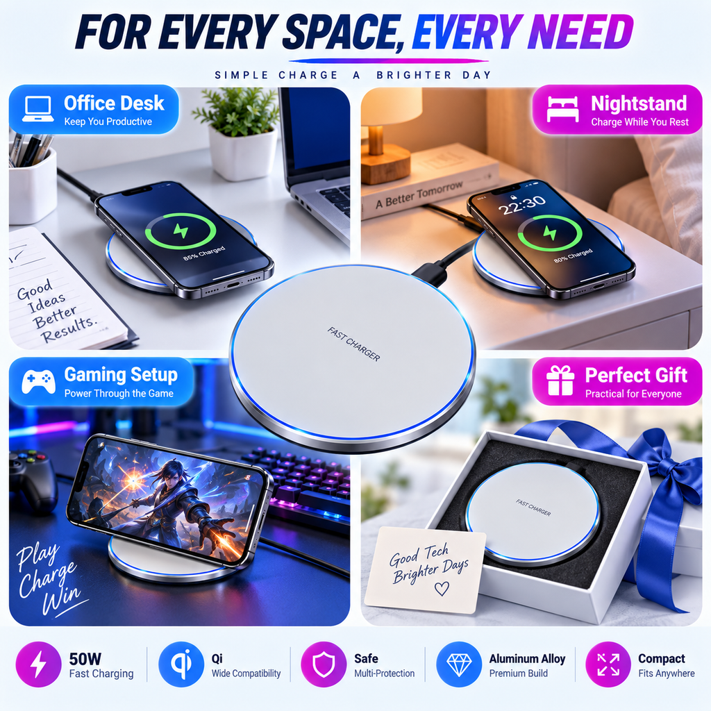 Aluminum Wireless Charging Pad