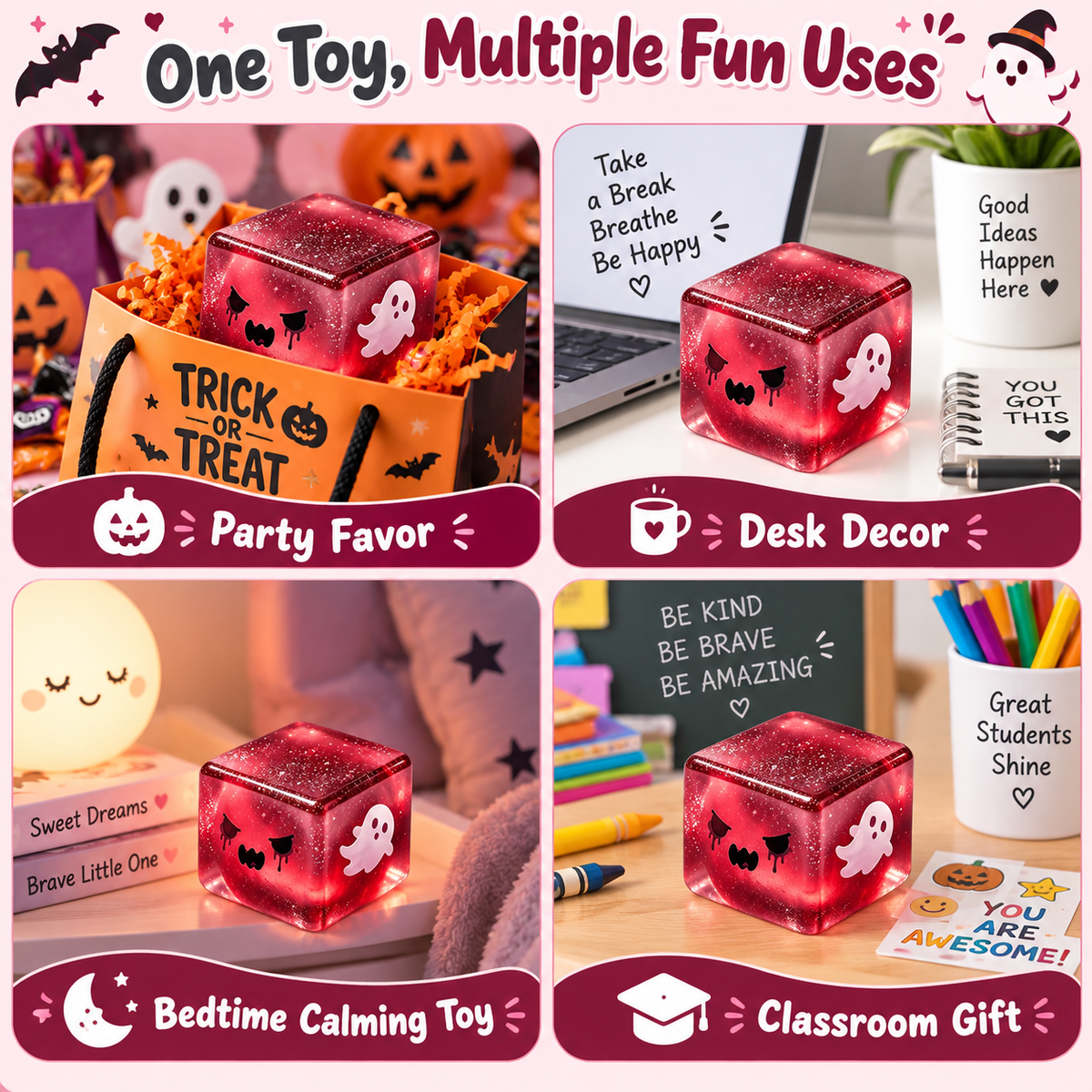 Halloween-themed stress-relief and venting toys