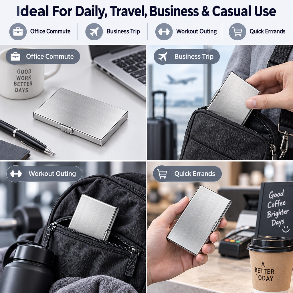 Stainless Steel RFID Blocking Card Holder