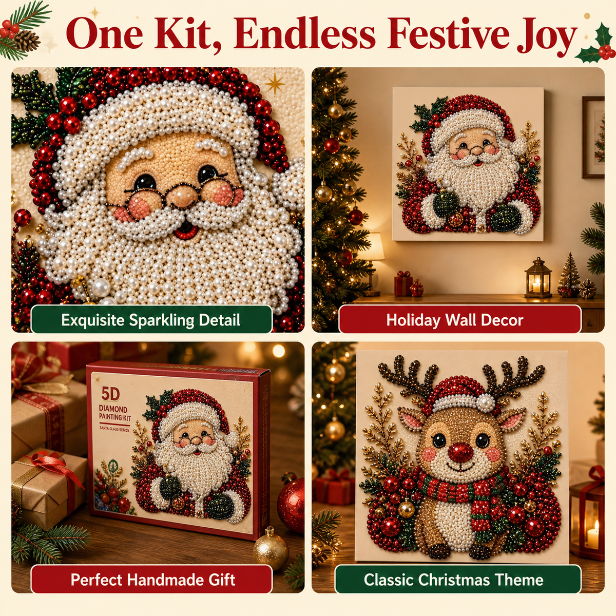 Adult Christmas Diamond Painting Set