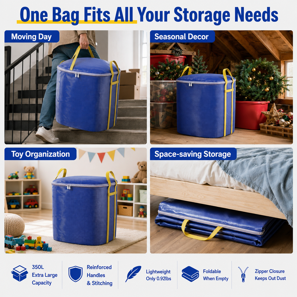 350-liter extra-large capacity storage bag