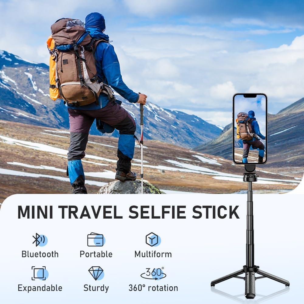 49% OFF:Hands-Free Magic! Magnetic 4-in-1 Selfie Stick Tripod for Phone 🤳🔥