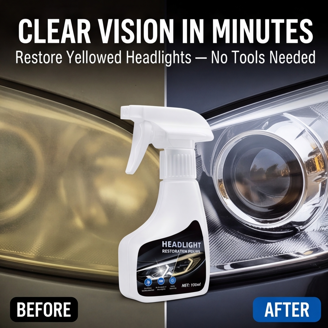 🔥Limited-time offer 🔥Headlight Restoration Kit