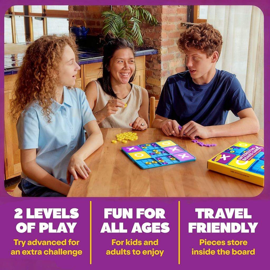 Ultimate Tic Tac Toe – Family Board Game with 2 Fun Modes for Kids & Adults