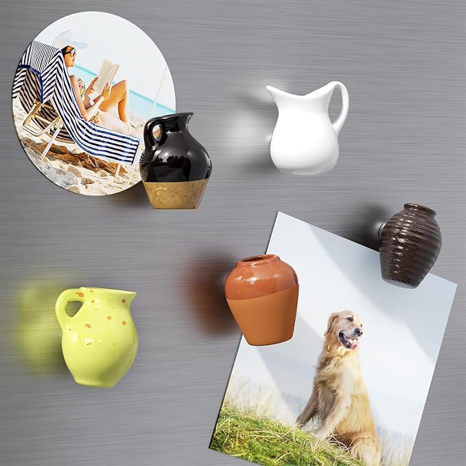 🔥LAST DAY 49% OFF🌸Cute Plant Ceramic Vase Fridge Magnets