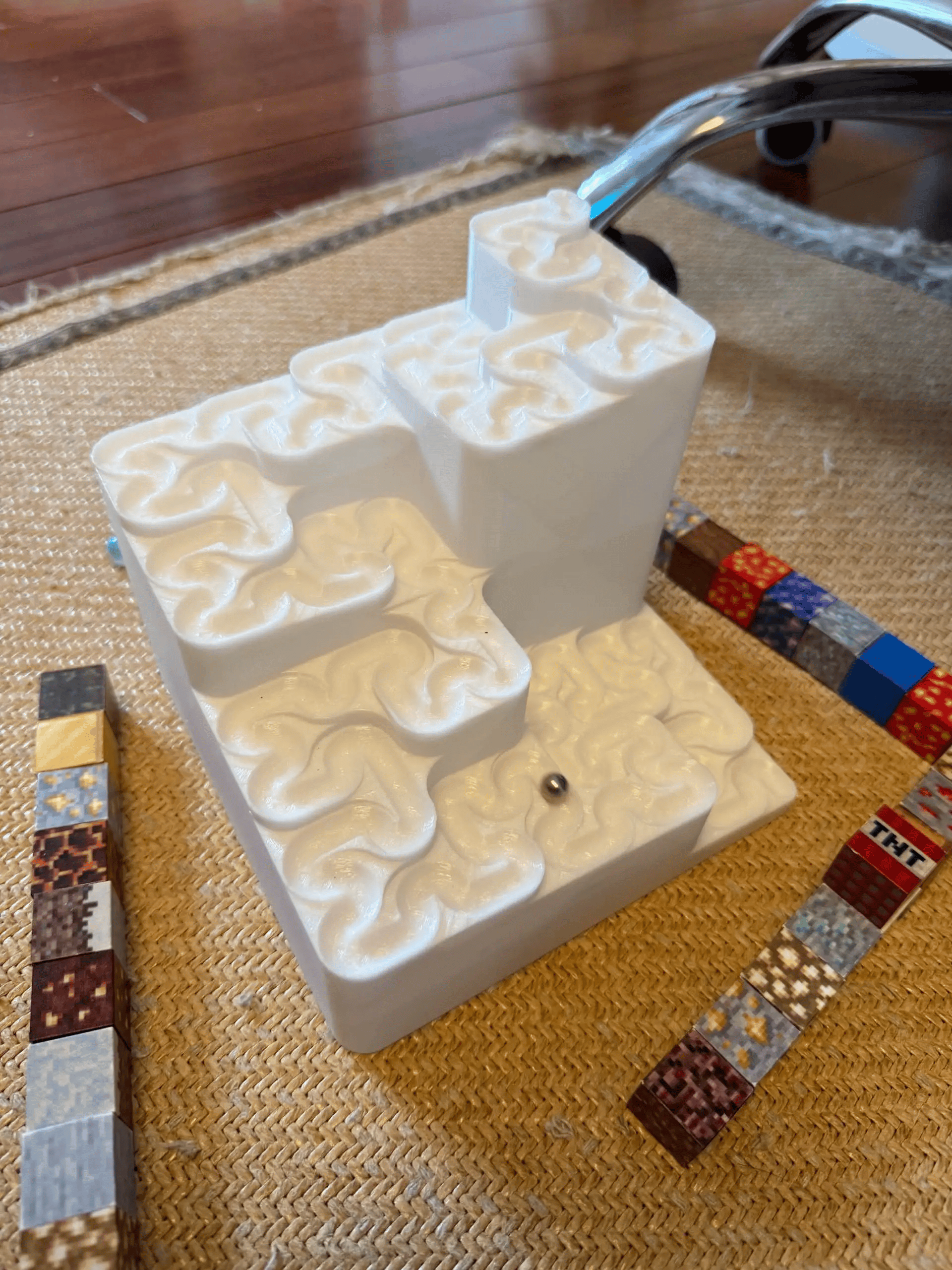 3D Printed Hilbert Curve Marble Run