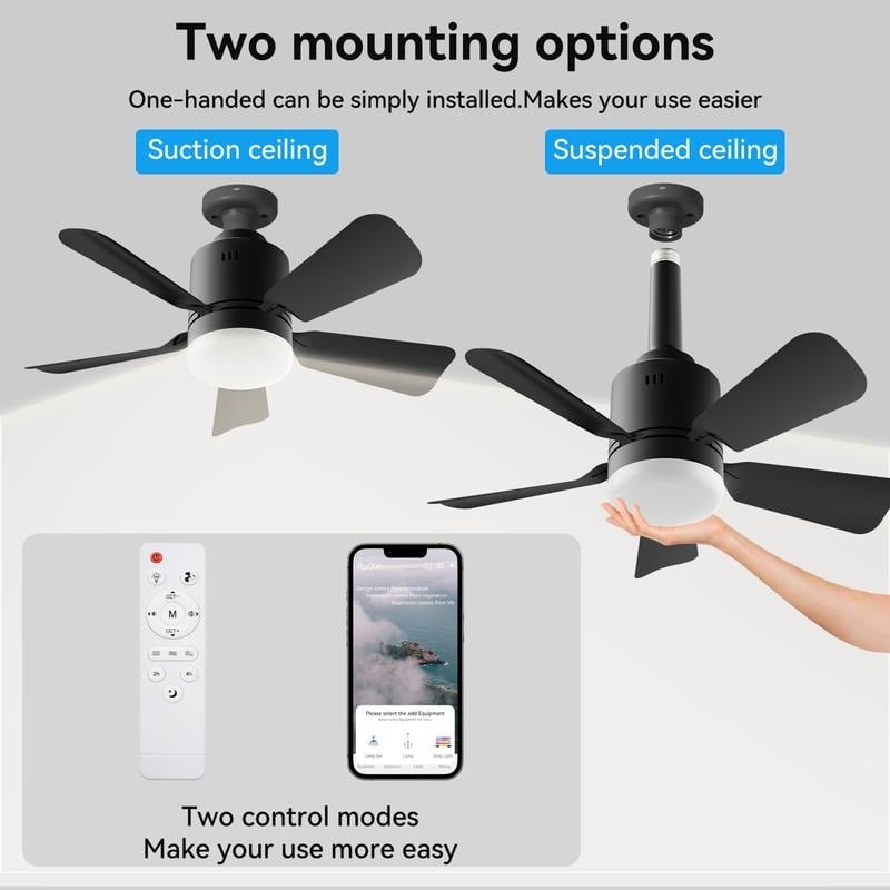 🔥Socket Fan Light with Remote