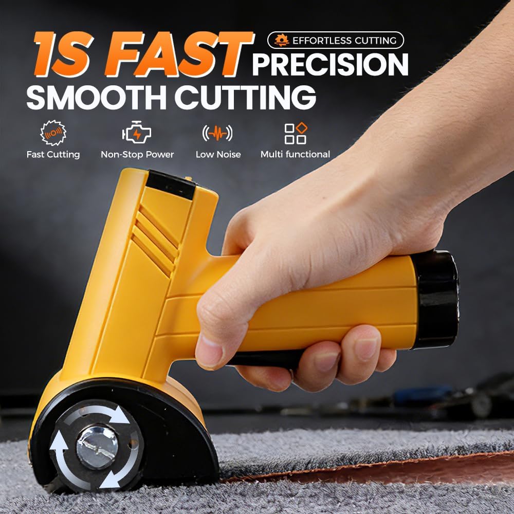 Cordless Heavy-Duty Fabric Shears – Precision Cutting for Carpet, Cardboard, & Thick Textiles ✂️📦