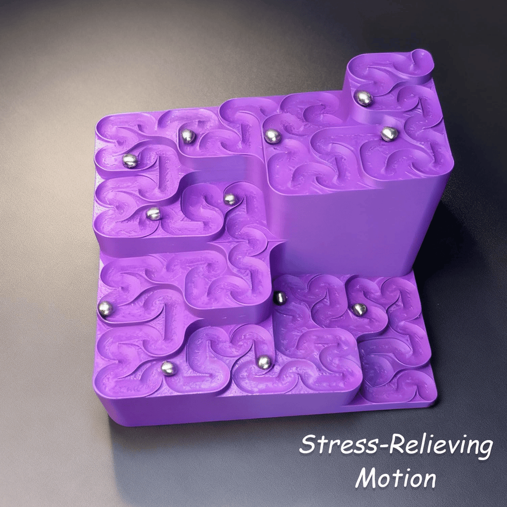 3D Printed Hilbert Curve Marble Run
