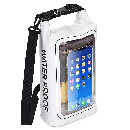 2-liter roll-type waterproof storage bag with touchscreen phone case