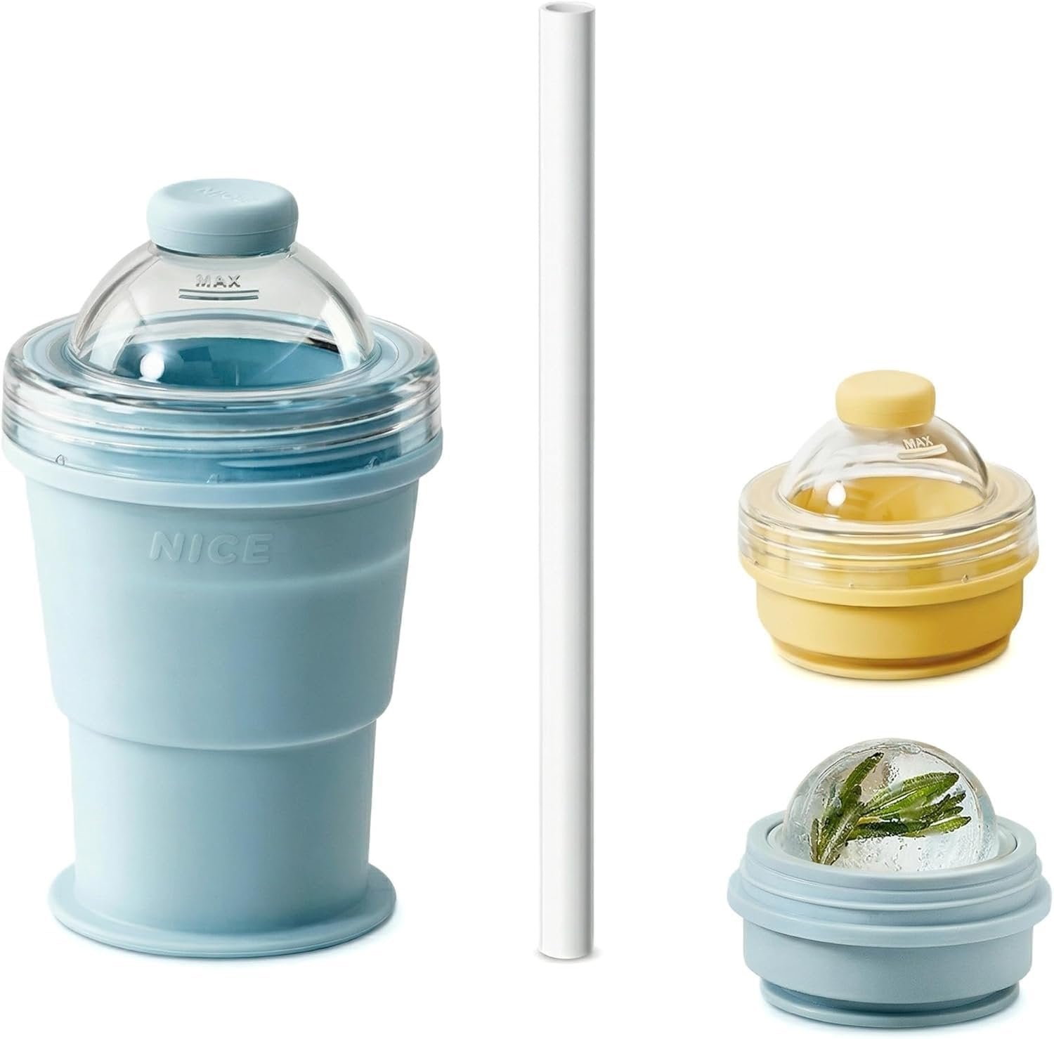 2-in-1 Collapsible Silicone Ice🧊 Ball Maker Cup