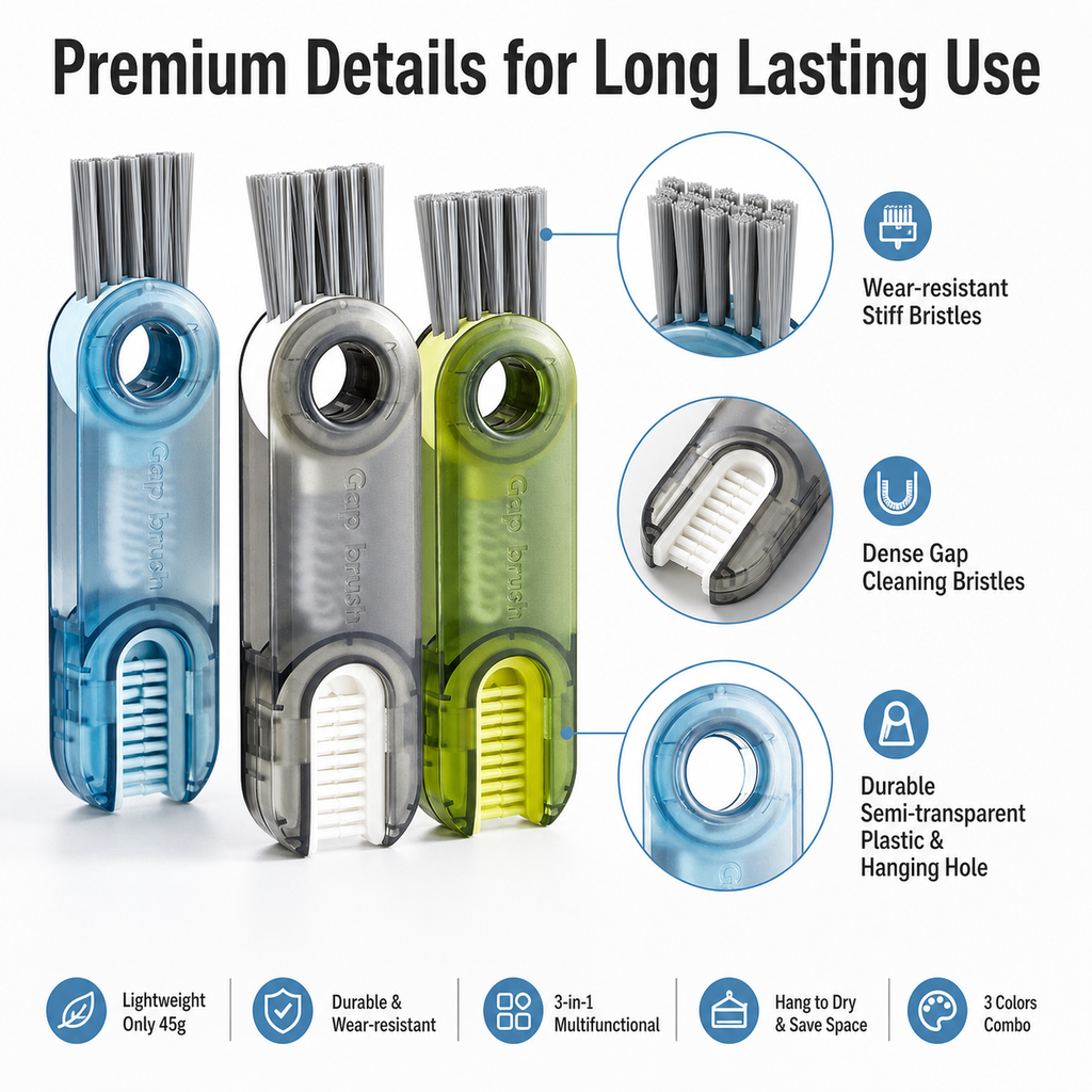 Multifunctional Gap Cleaning Brush