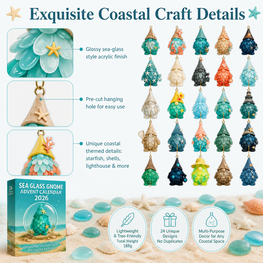 Sea Glass Gnome Advent Calendar 2026