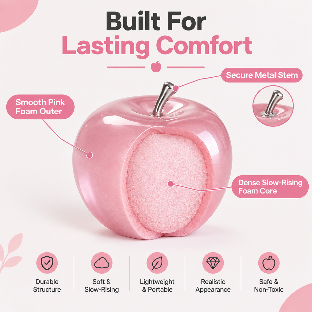 Realistic Apple Slow-Rising Stress Relief Squeeze Toy