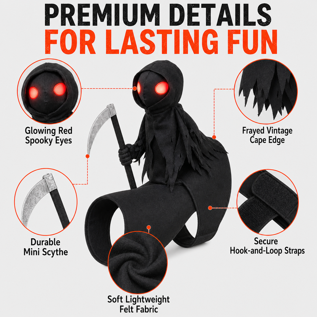Halloween Pet Death Knight Riding Suit