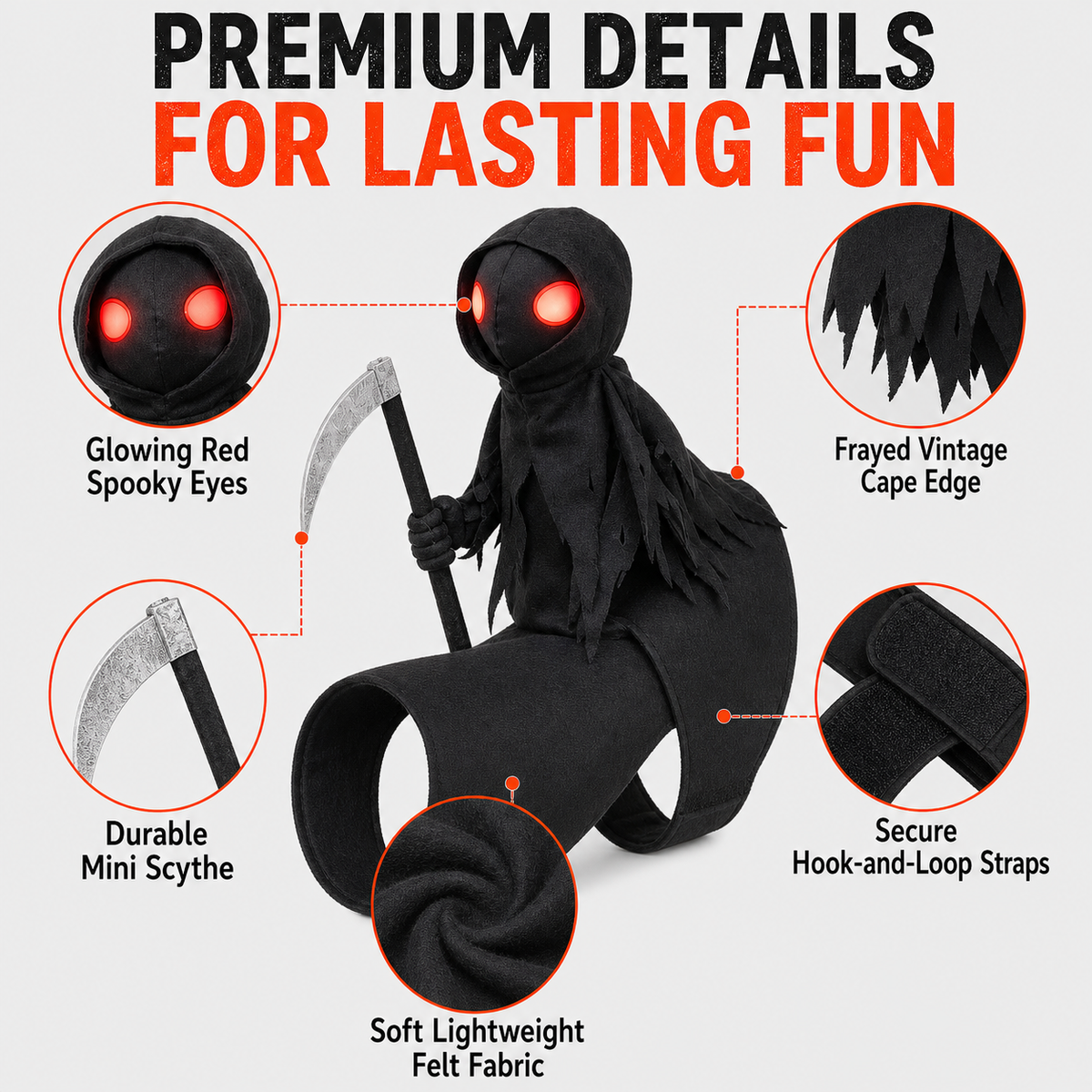 Halloween Pet Death Knight Riding Suit