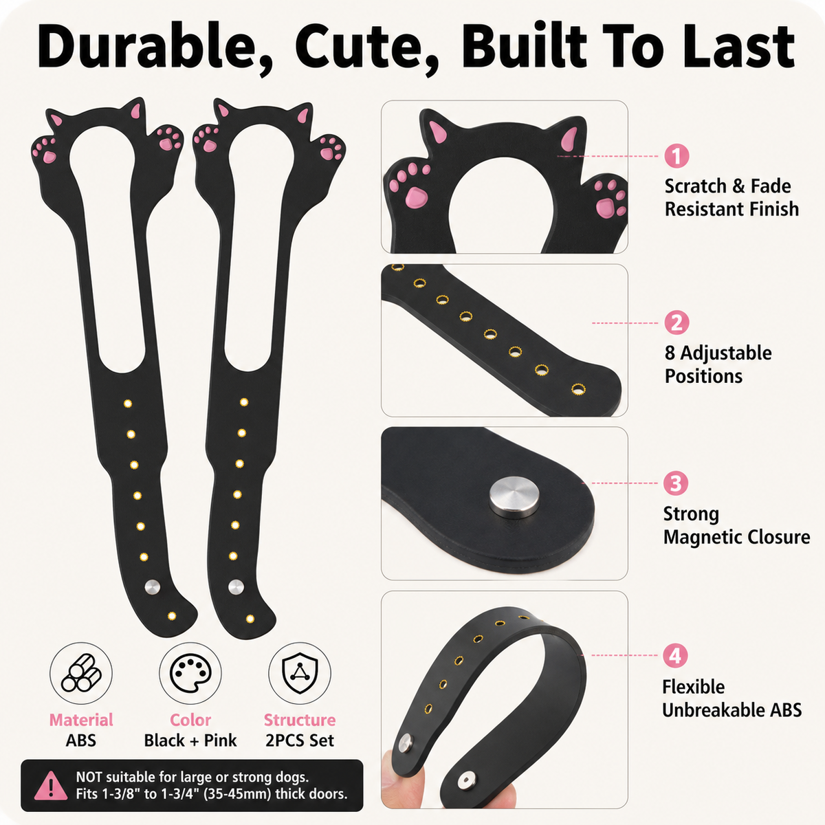 2PCS Pet door blocker