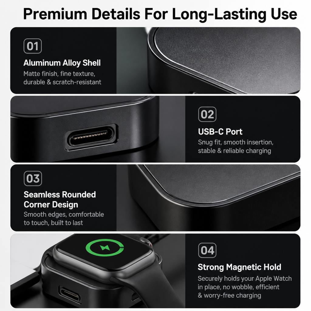 Watch charger: 2.5W magnetic wireless charger
