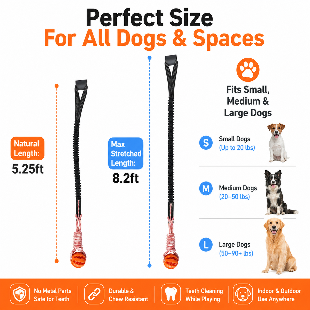 Dog Interactive Tether Tug Rope Toys