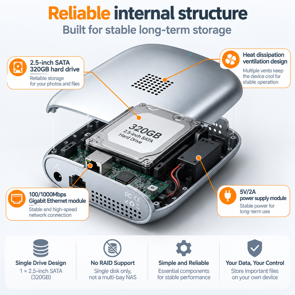 NAS AI Backup Box Network Storage Drive