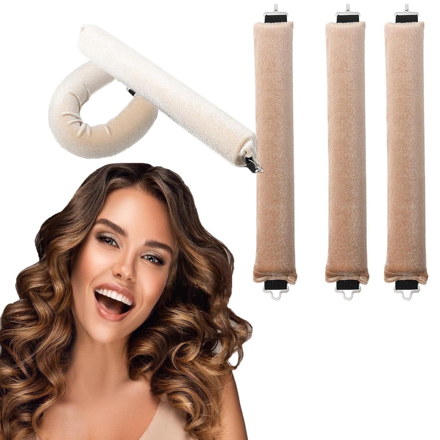 ✨ 1.2in Thickened Velvet Heatless Curler | No Heat No Damage ✨