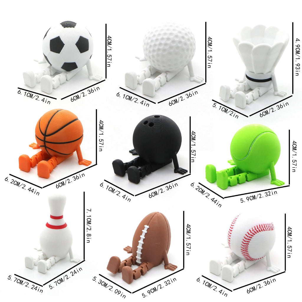 🔥LAST DAY 49% OFF💖3D Printed Golf Ball Desk Buddy