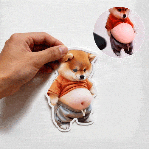 🏆⚡ 50K+ SOLD! 3D Cute Shiba Inu Self-Adhesive Door Stopper & Stress Ball(2 Pack )