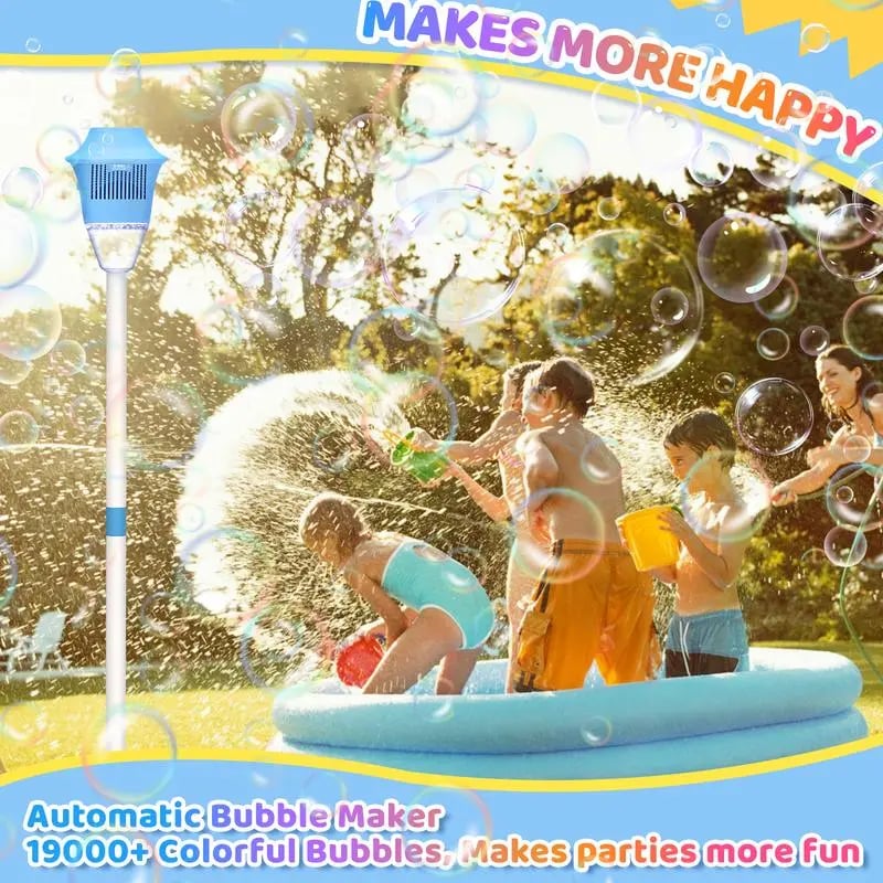 Automatic Bubble Machine for Kids – Bubble Maker with Lights