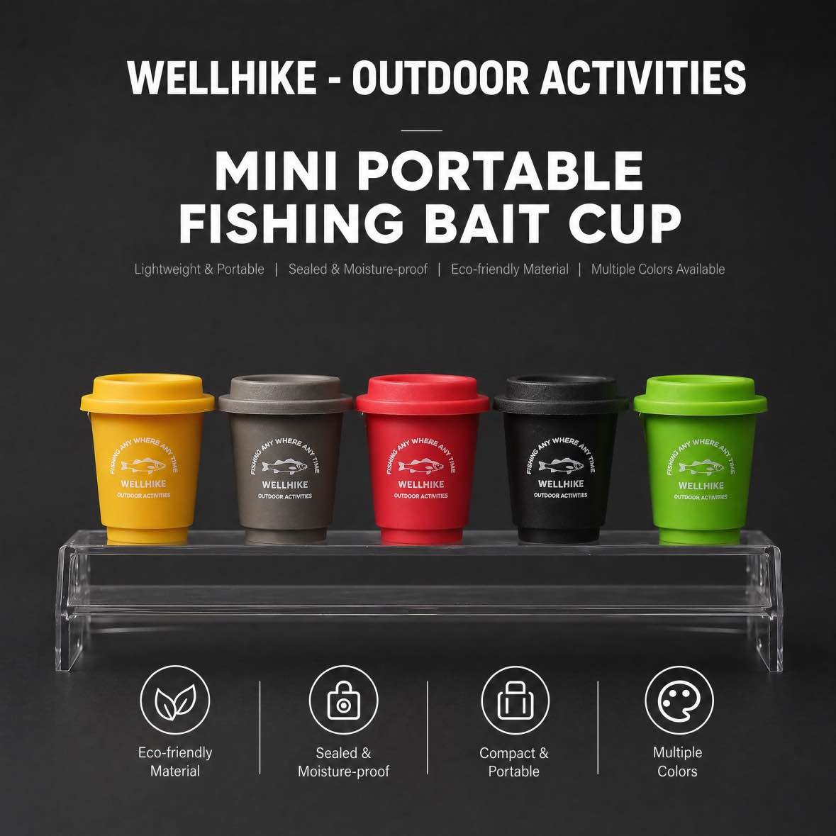 🎣 High-Elasticity Gluten Bait Cup 🐟 Natural Scent Wild Attractant