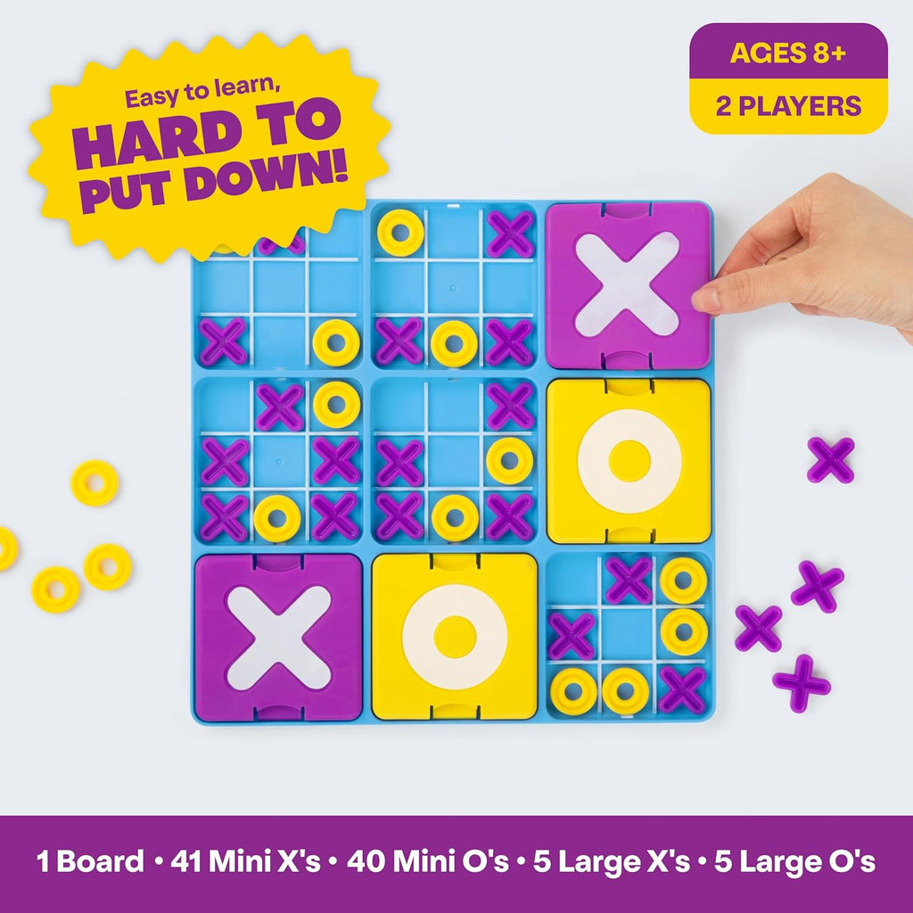 Ultimate Tic Tac Toe – Family Board Game with 2 Fun Modes for Kids & Adults