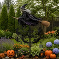 🧙‍♀️ Enchanted Witch Garden Wind Spinner – Where Witches Fly and Bats Dance