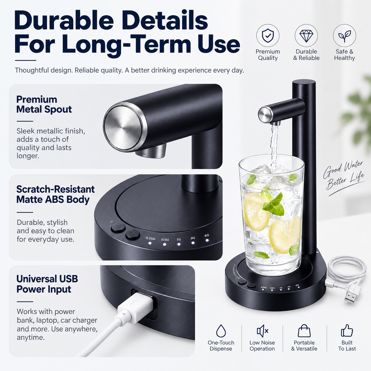 USB Electric Water Dispenser Pump