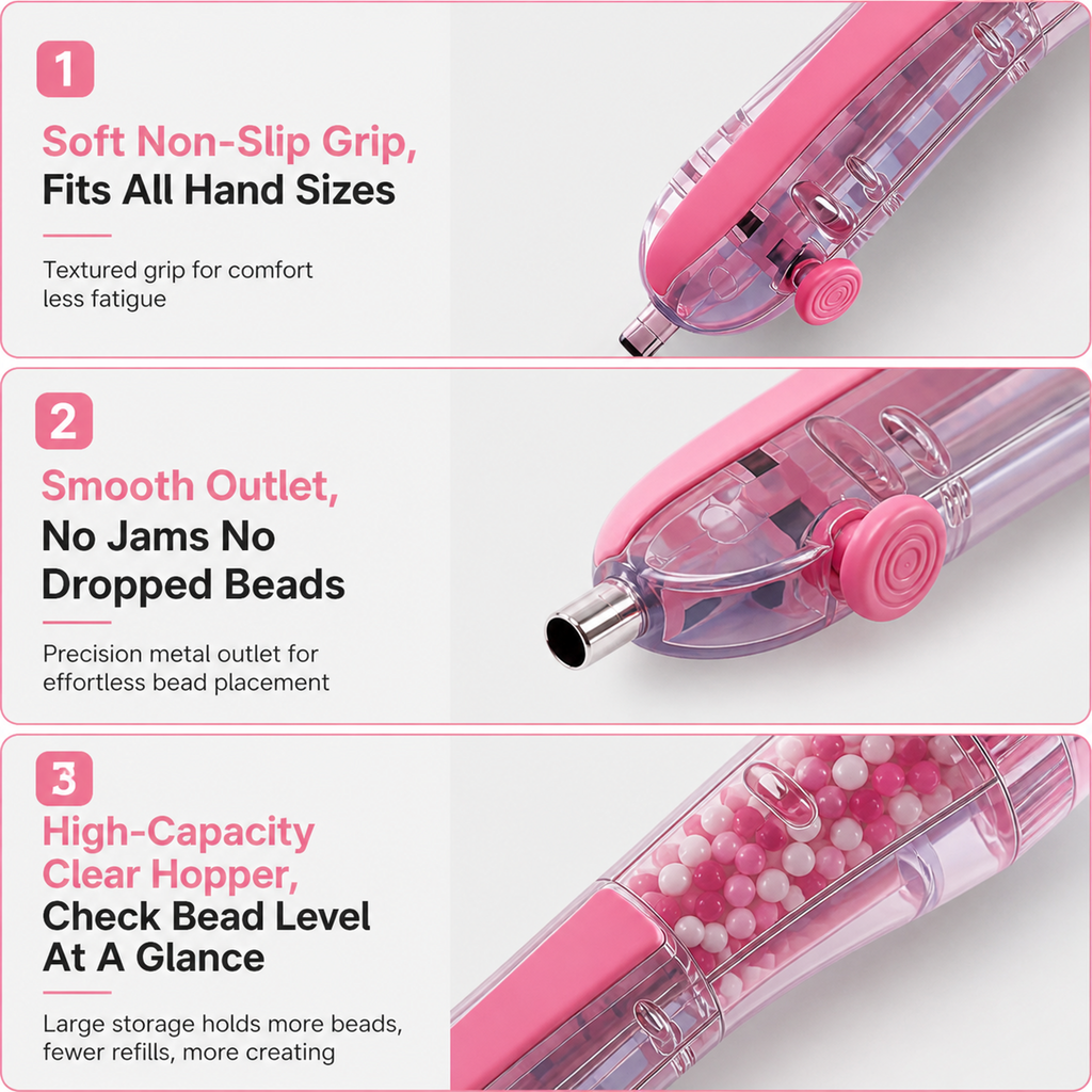 DIY Fuse Bead 2-Piece Set with Automatic Bead-Placing Pen