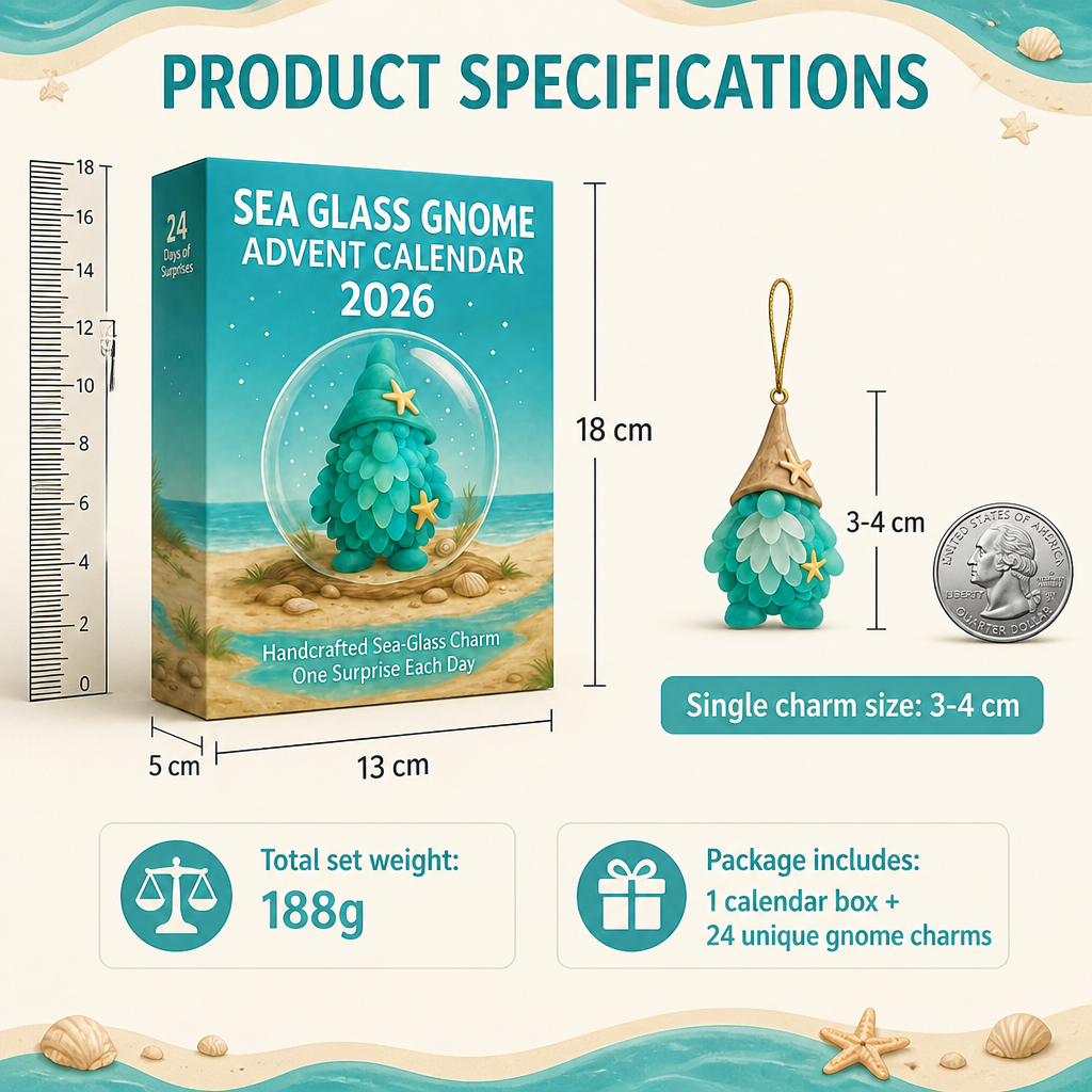 Sea Glass Gnome Advent Calendar 2026