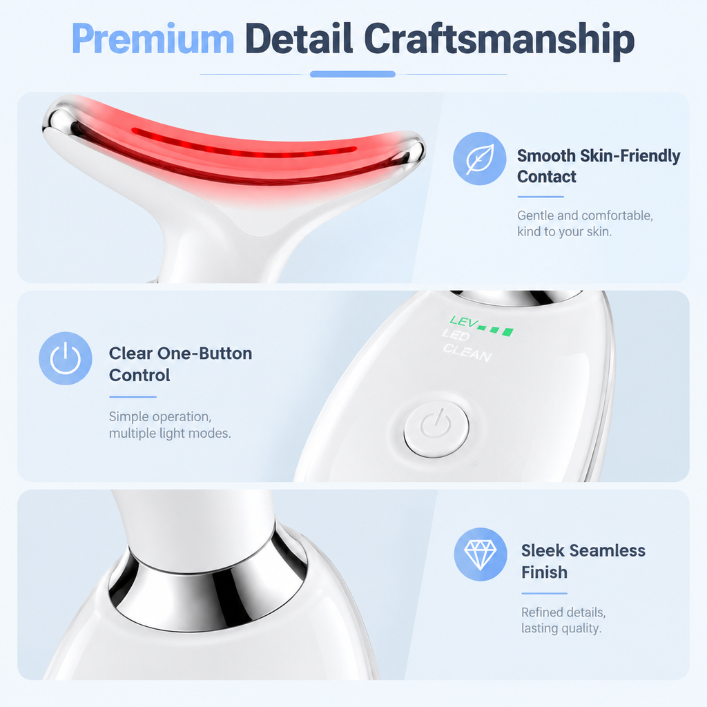 7-Color Light & Red Light Beauty Massage Device