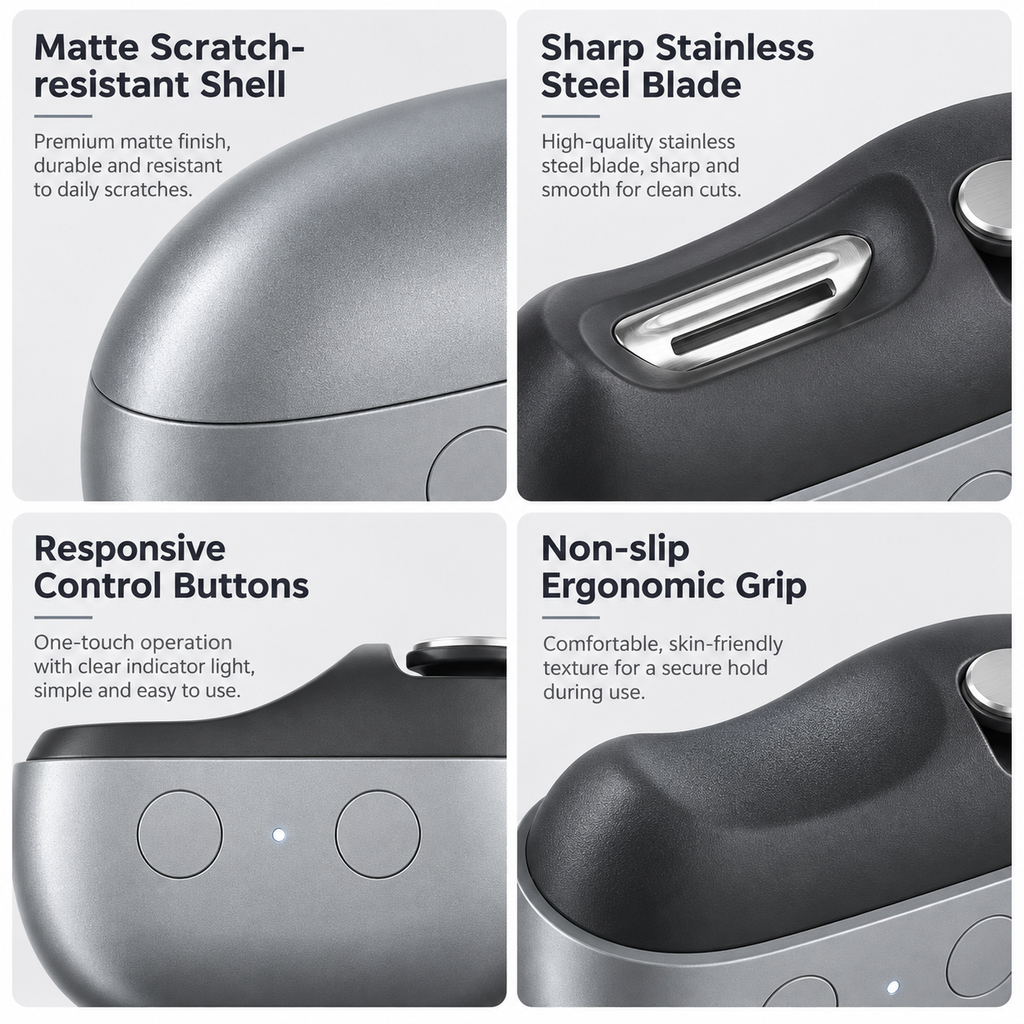 Electric Nail Clipper with LED Light
