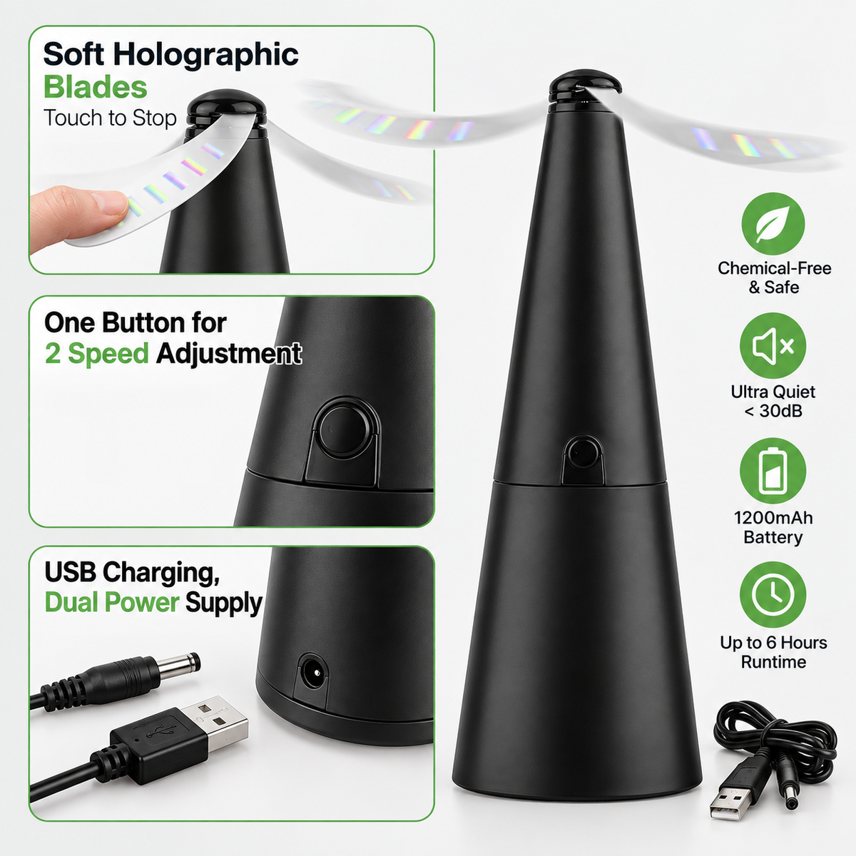 USB Rechargeable Fly Repellent Fan