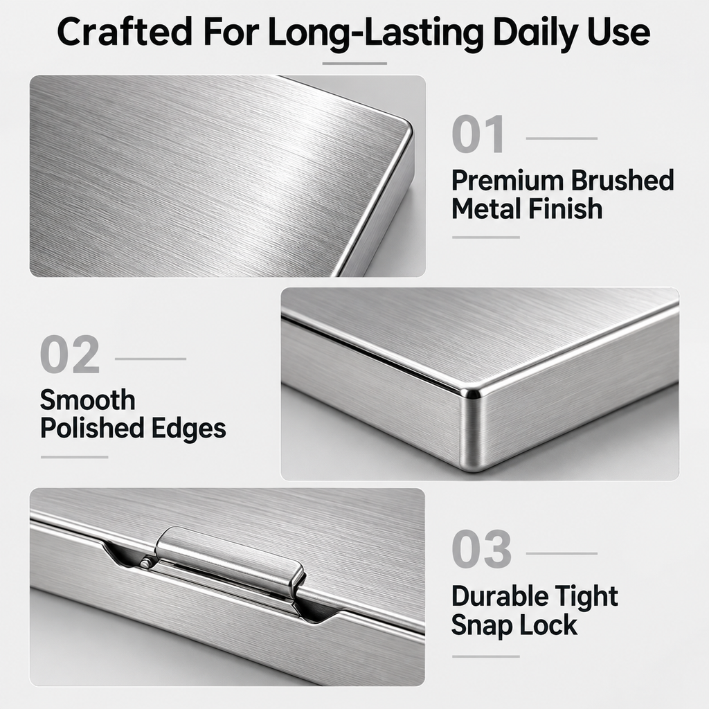 Stainless Steel RFID Blocking Card Holder
