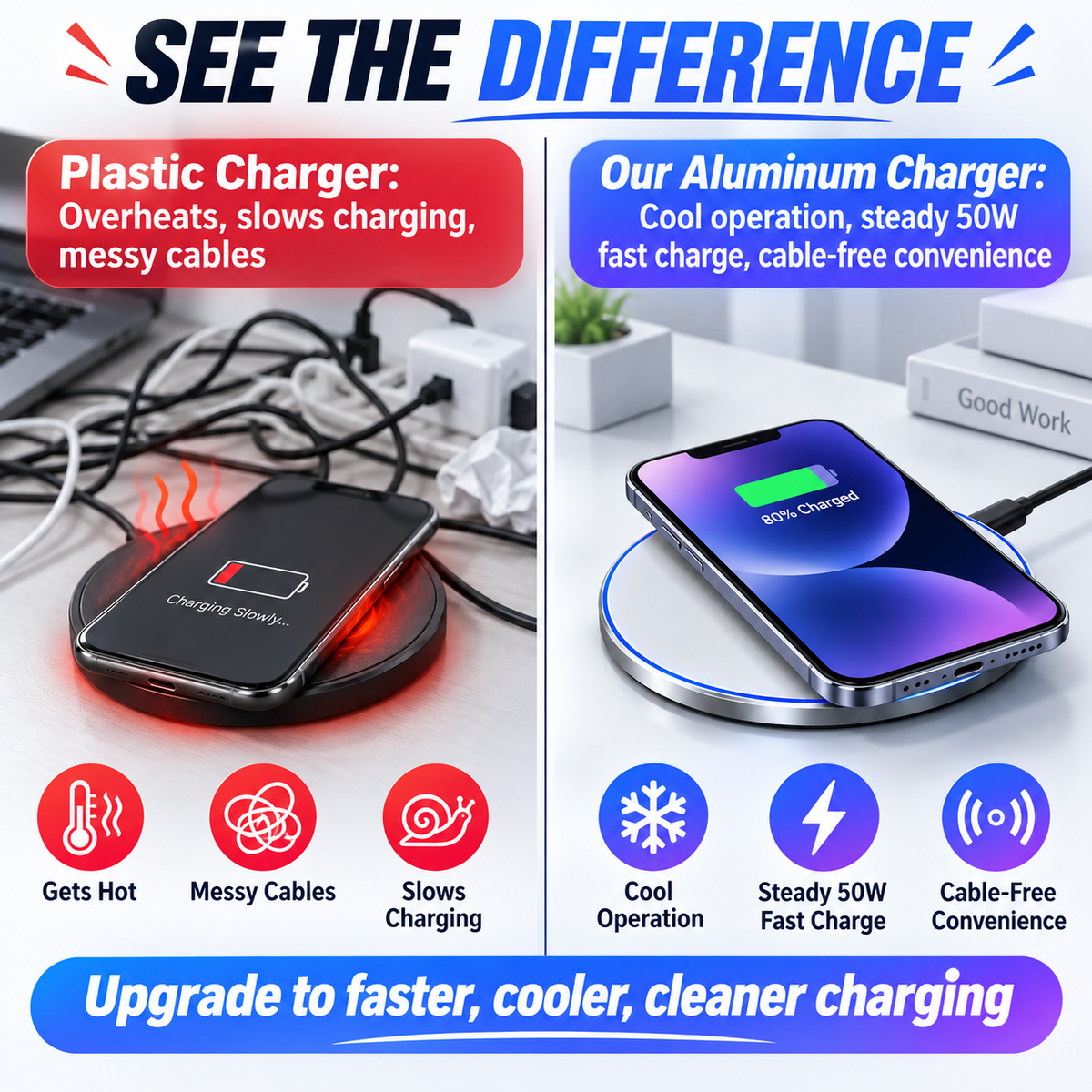 Aluminum Wireless Charging Pad