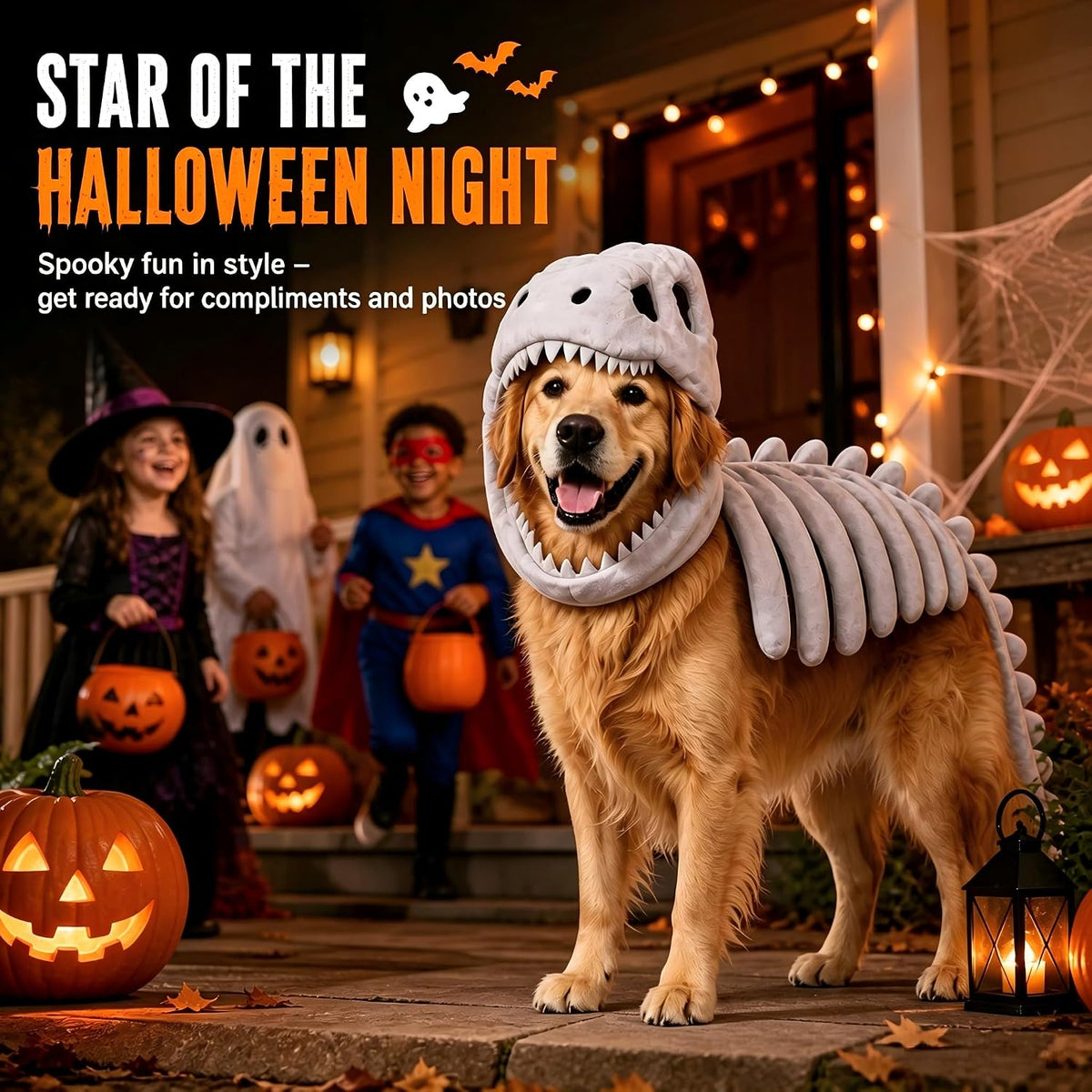 Pet Dinosaur Costume for Dogs Cats
