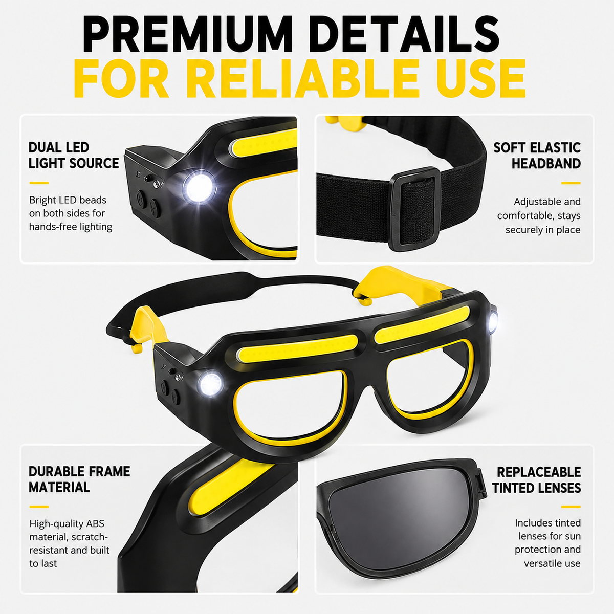 Repair Glasses Headlamp
