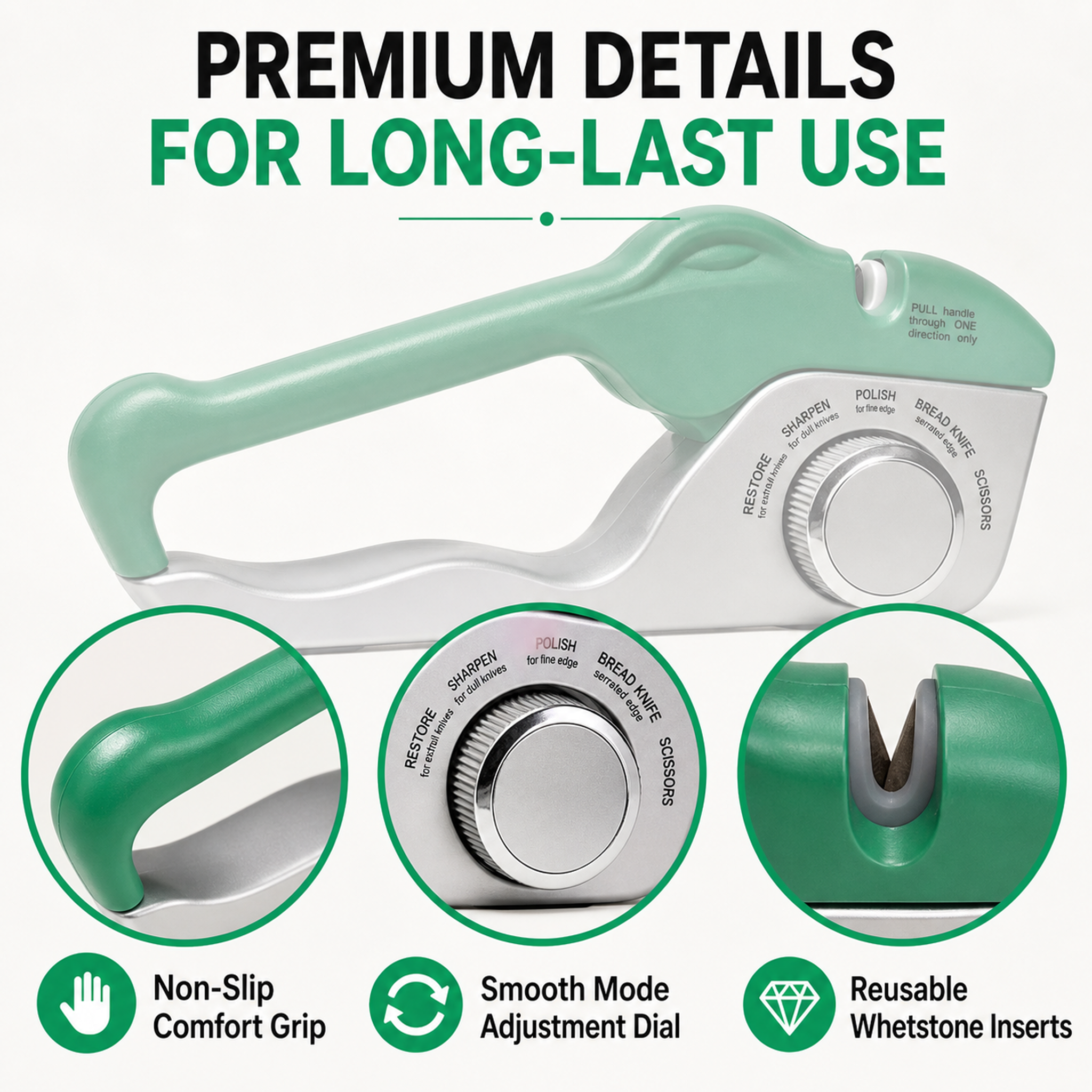 5-in-1 Adjustable Crocodile-Style Knife Sharpener