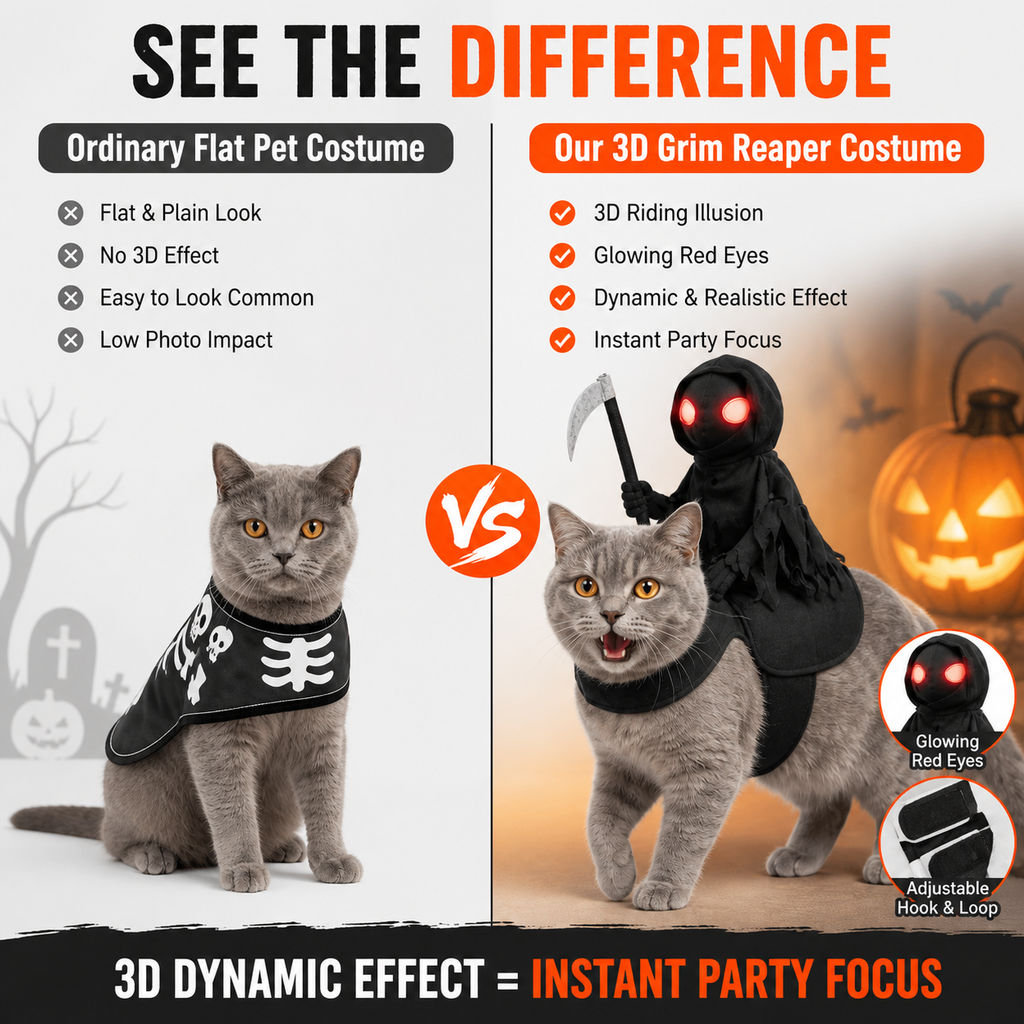 Halloween Pet Death Knight Riding Suit