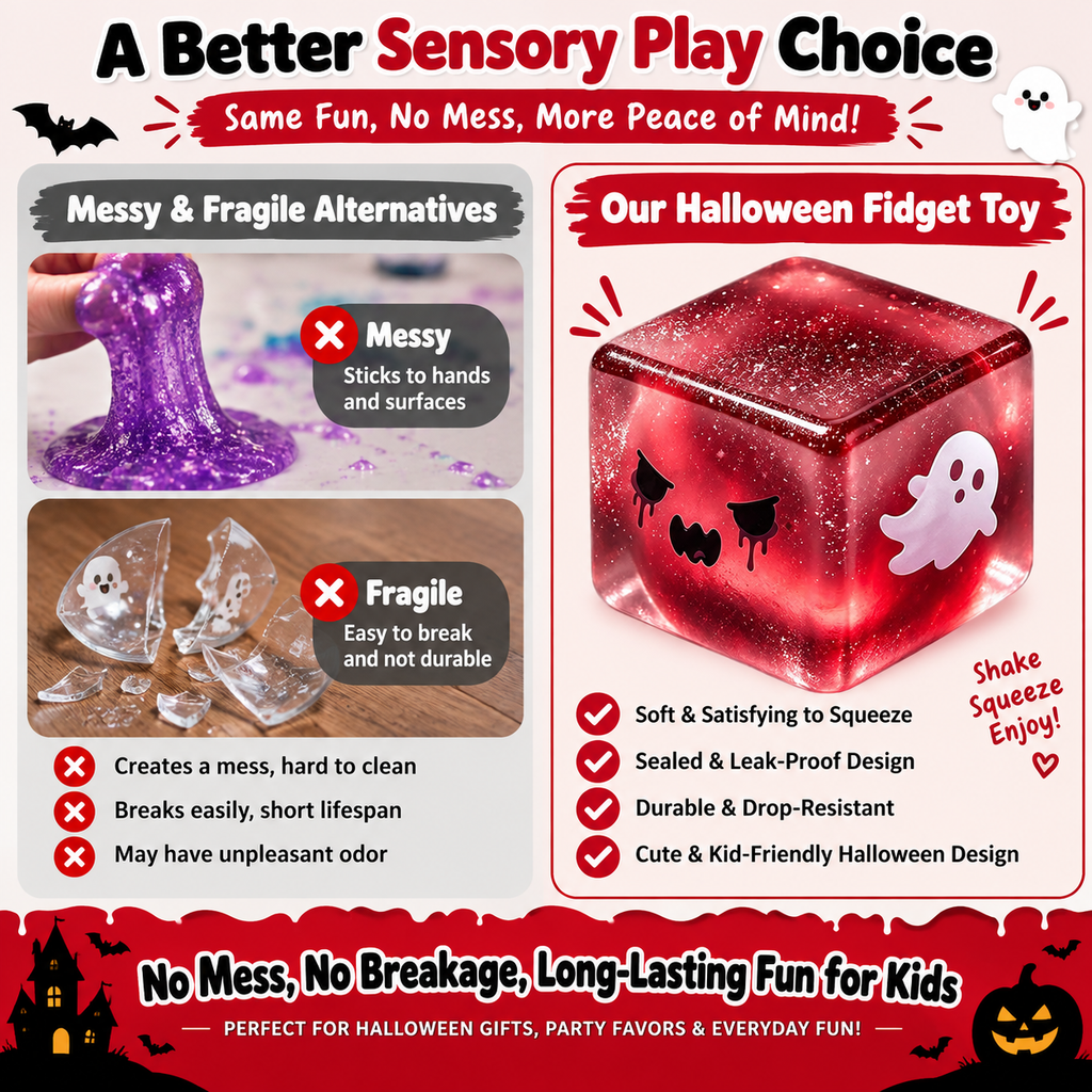 Halloween-themed stress-relief and venting toys