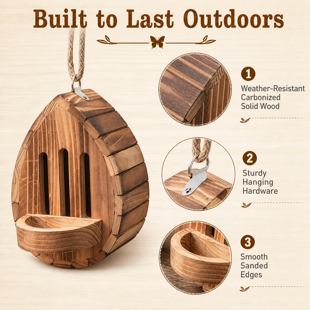 Wooden Butterfly House