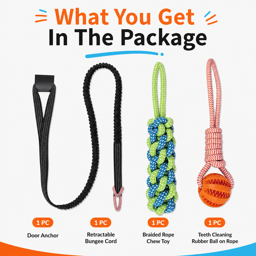 Dog Interactive Tether Tug Rope Toys