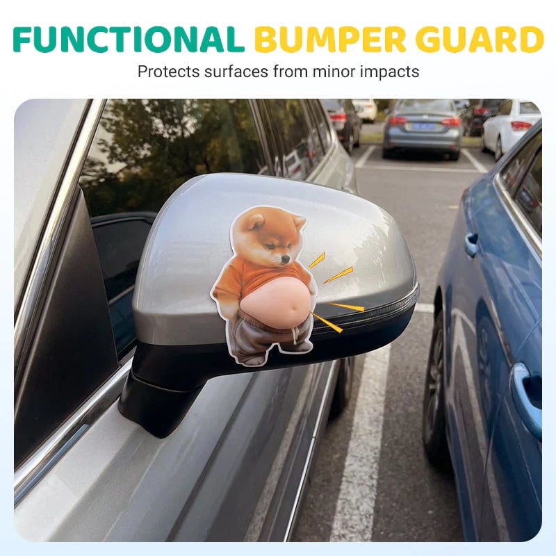 🏆⚡ 50K+ SOLD! 3D Cute Shiba Inu Self-Adhesive Door Stopper & Stress Ball(2 Pack )