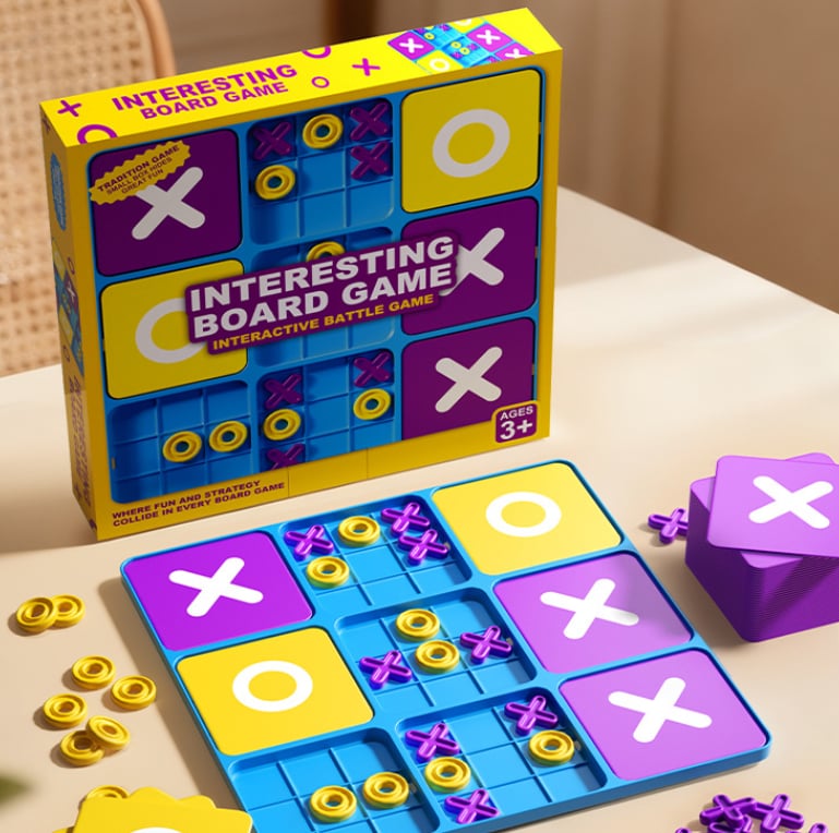 Ultimate Tic Tac Toe – Family Board Game with 2 Fun Modes for Kids & Adults