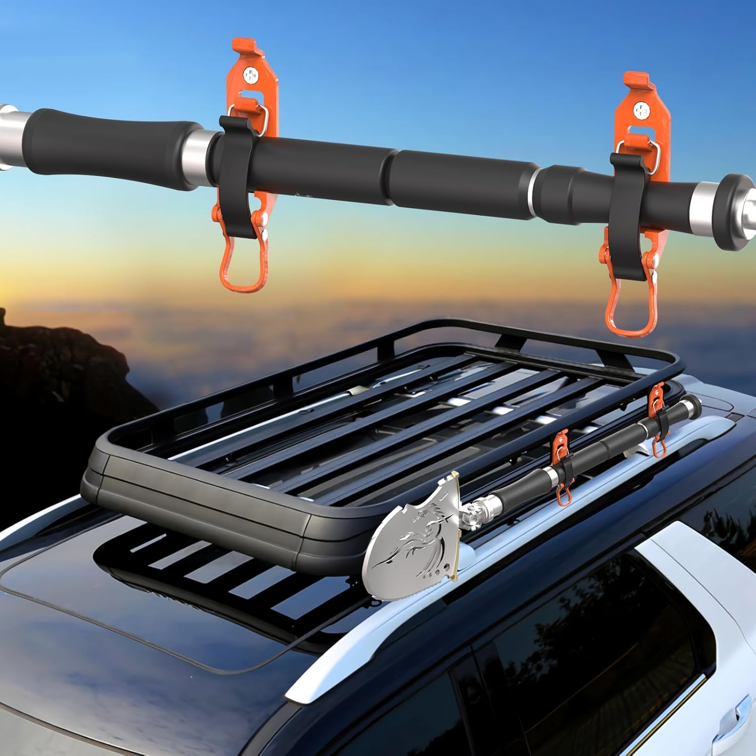 🛠️ Heavy Duty Metal Rubber Shovel Mount Kit
